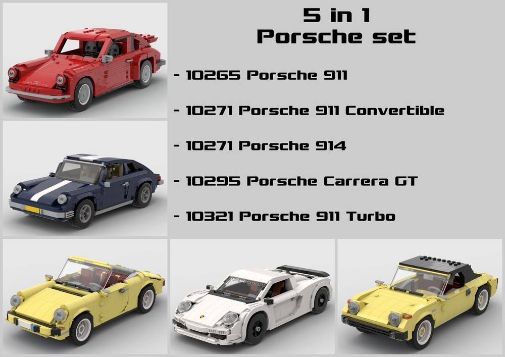 Lego 5 in 1 Porsche set