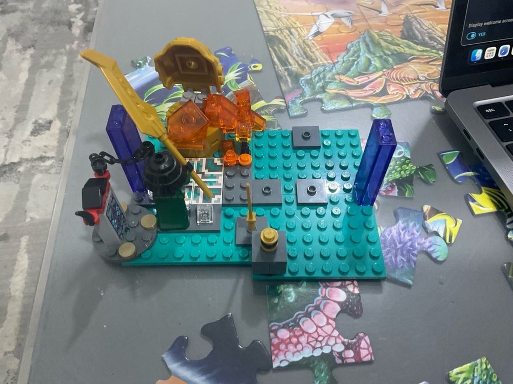Lego lava pool