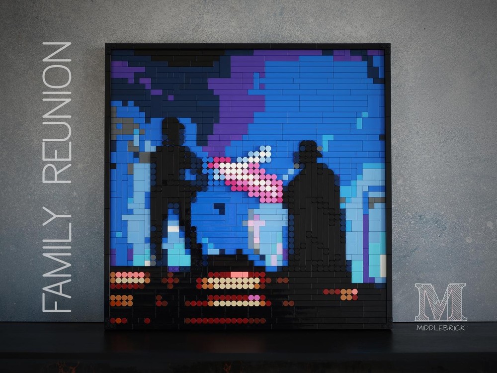 Lego Family Reunion - Mosaic artwork