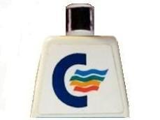 Lego Torso with Color Line Logo Pattern (Sticker) / White
