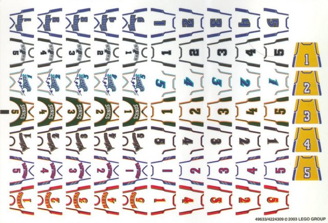Lego Sticker Sheet 2 for Set 10121-1