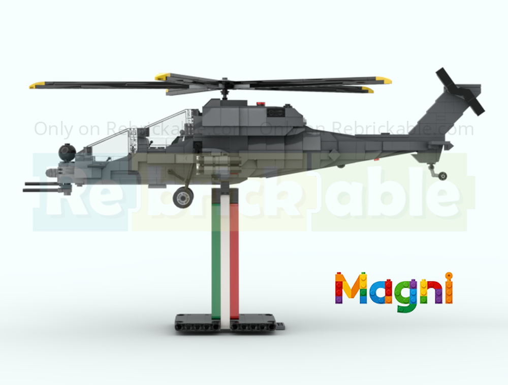Lego Helicopter Elicottero A129 Mangusta Mongoose Italian Army