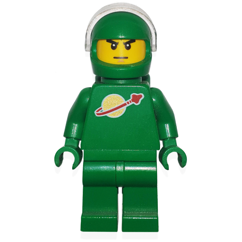 Lego Classic Spaceman, Green, Helmet with Visor / Pete