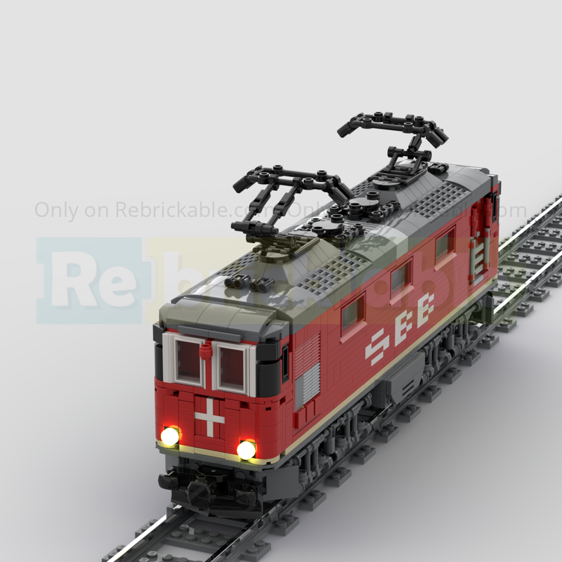 Lego 8W Swiss Train RE 4/4 III (3) SBB Schweizer Bundesbahn
