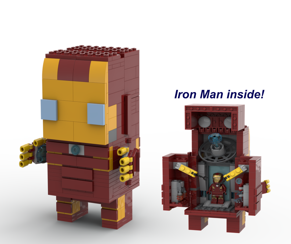 Lego Iron Man Inside Iron Man