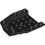 Lego Brick Wedged, Sloped Inverted 6 x 6 x 1 Triple / Black
