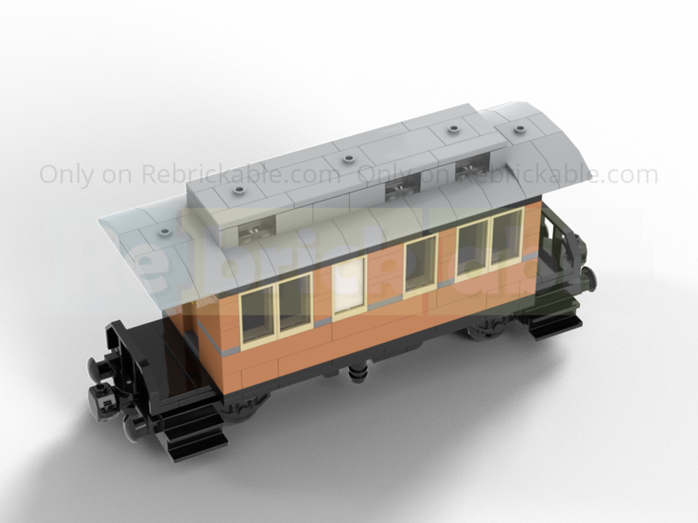 Lego 8wide state railway saloon car