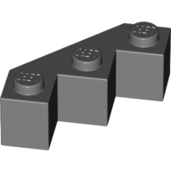 Lego Brick Wedged 3 x 3 Facet / Dark Bluish Gray