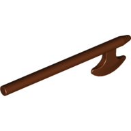 Lego Weapon Halberd / Axe / Reddish Brown