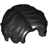 Lego Hair Mid Length, Parted / Black