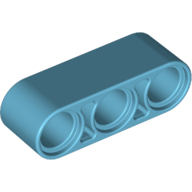 Lego Technic Beam 1 x 3 Thick / Medium Azure