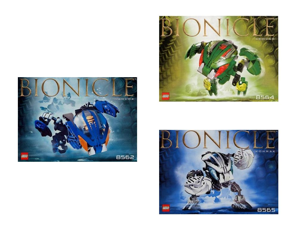 Lego Bohrok Co-Pack (contains 8562 8564 8565)