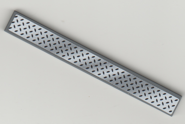Lego Tile 1 x 8 with Tread Plate Pattern (Sticker) - Set 8681