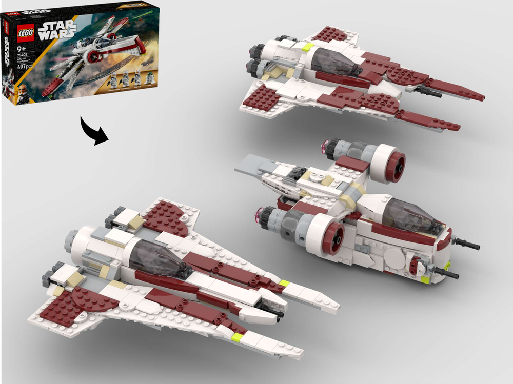 Lego Mandalorian 3-in-1 Alternate Builds Bundle - 75402 ARC-170 Starfighter