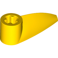 Lego Technic Tooth 1 x 3 with Axle Hole [Hollow Underside] / Yellow