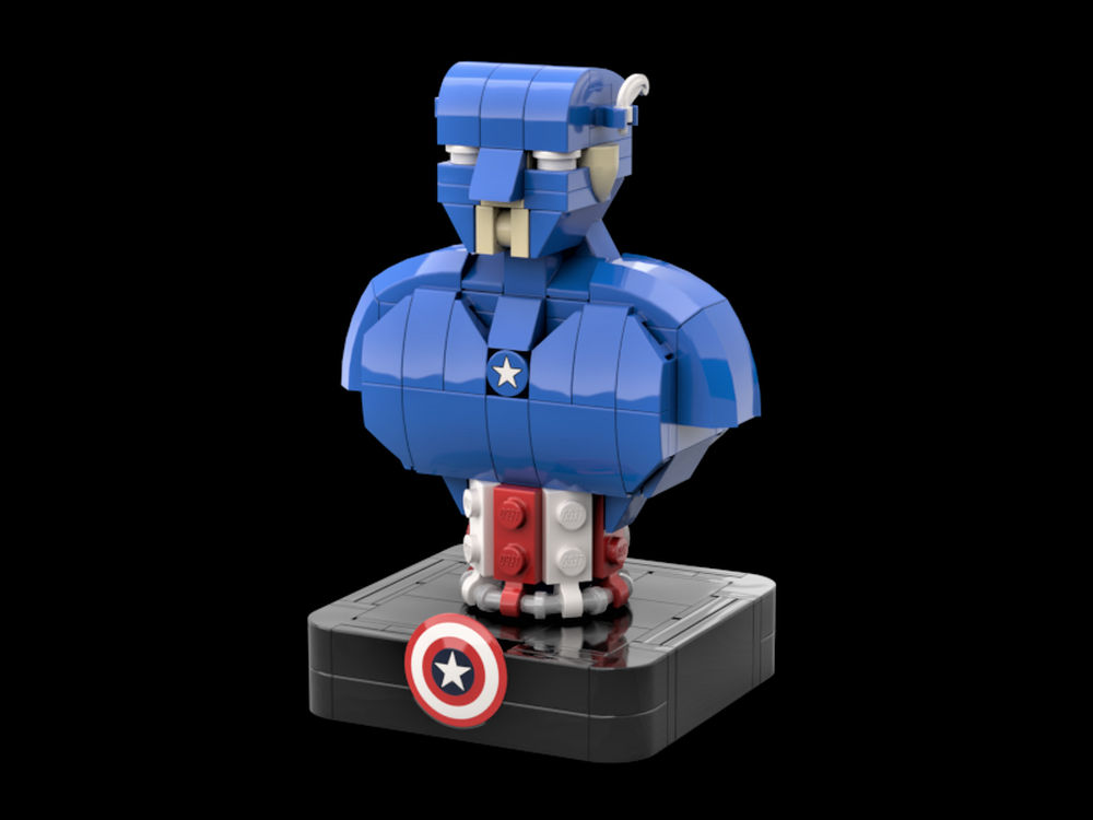 Lego Captain America Bust