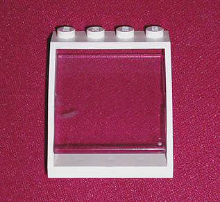 Lego Window 4 x 4 x 3 Roof with Trans-Clear Glass (4447 / 4448)