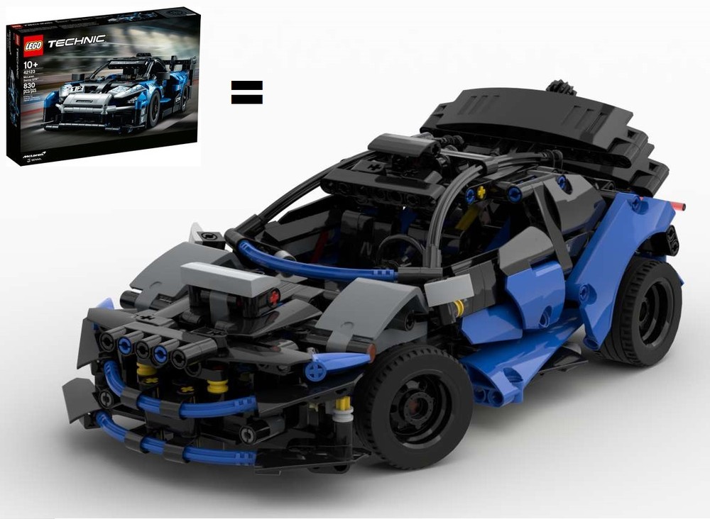 Lego Rally Car 42123 B-model (Black and Gray alt.)