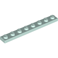 Lego Plate 1 x 8 / Light Aqua