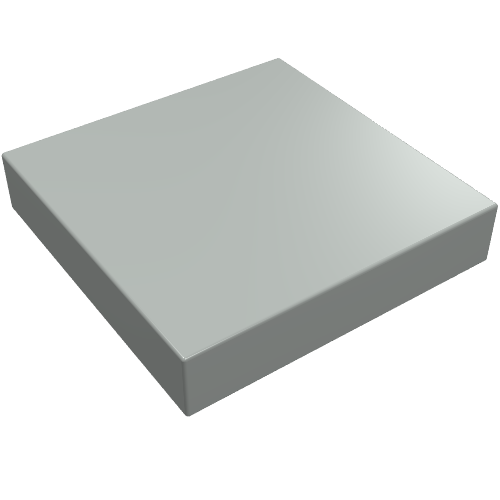 Lego Tile 2 x 2 without Groove