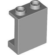 Lego Panel 1 x 2 x 2 [Side Supports / Hollow Studs] / Light Bluish Gray
