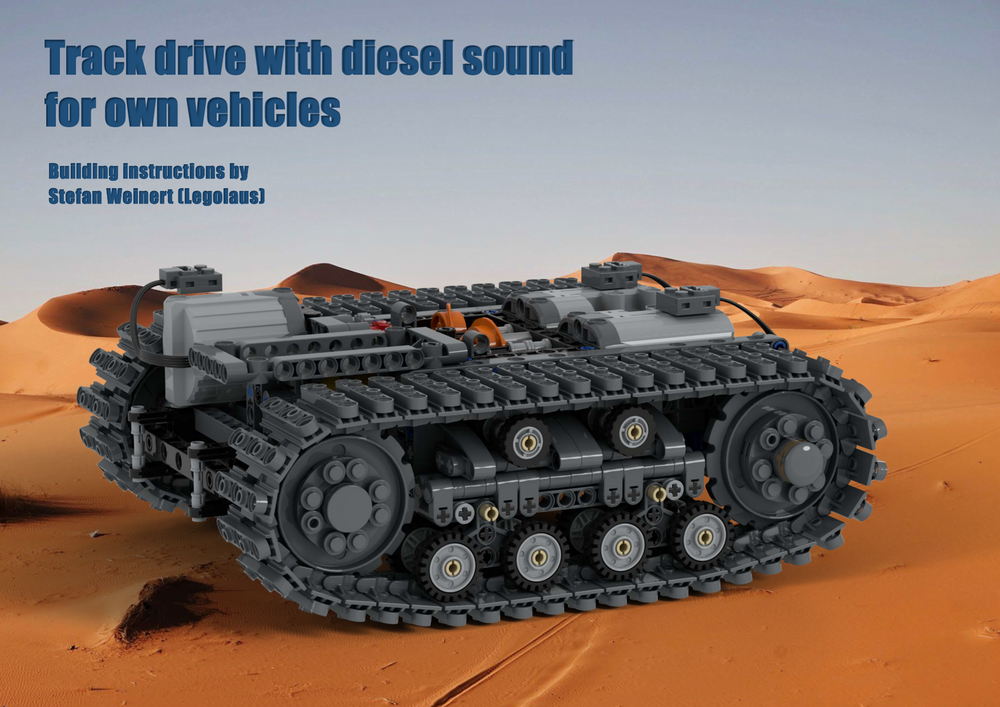 Lego Track drive with diesel sound for own vehicles