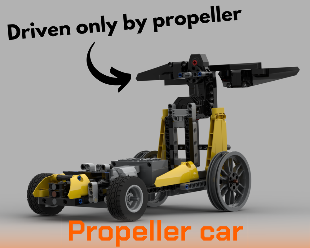 Lego Propeller Car - A Propeller Powered Vehicle