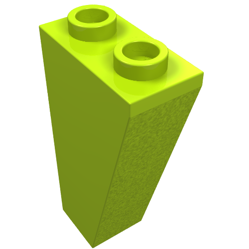 Lego Brick Sloped Inverted 75° 2 x 1 x 3 / Lime