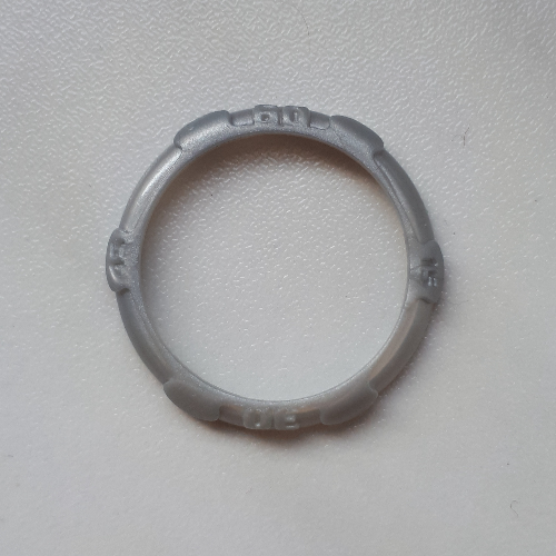 Lego Watch, Bezel Round, No Studs / Pearl Light Gray