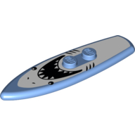 Lego Sports Surfboard Standard with Shark Print / Medium Blue