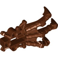 Lego Large Figure Foot, Claw, Piraka / Reddish Brown
