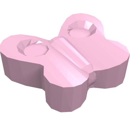 Lego Headwear Accessory Butterfly with Pin / Bright Pink