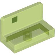 Lego Panel 1 x 2 x 1 [Rounded Corners] with Green Square