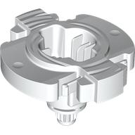 Lego Projectile, Base for Spinner with Axle / White