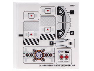 Lego Sticker Sheet for Set 70168-1