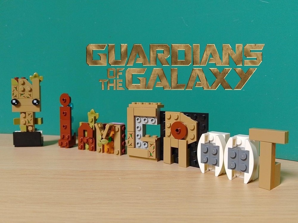 Lego Brickletterz "I AM GROOT"