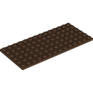 Lego Plate 6 x 14 / Brown