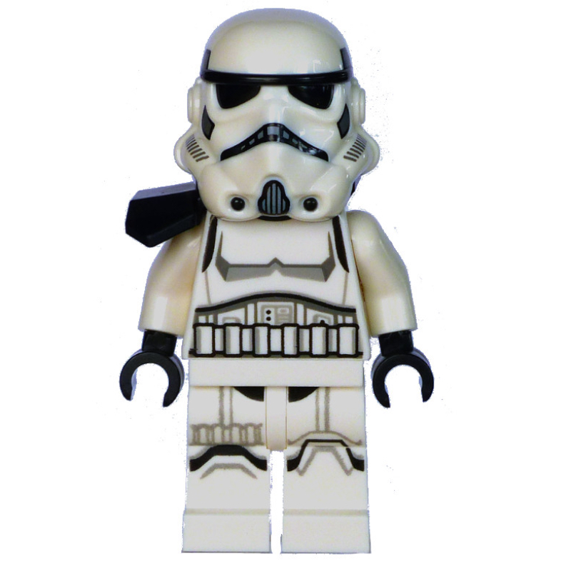 Lego Imperial Remnant Stormtrooper, Medium Nougat Head, Pauldron