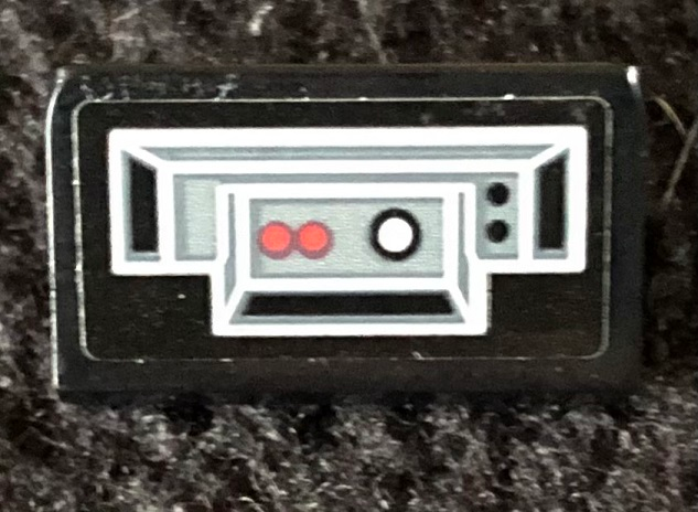 Lego Slope 30 1 x 2 x 2/3 with Control Panel with Black and Red Buttons Pattern Model Right Side (Sticker) - Set 75291