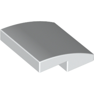 Lego Brick Curved 2 x 2 x 2/3 / White