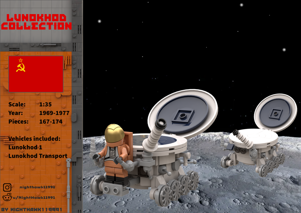 Lego Lunokhod Collection (Minifig Scale)