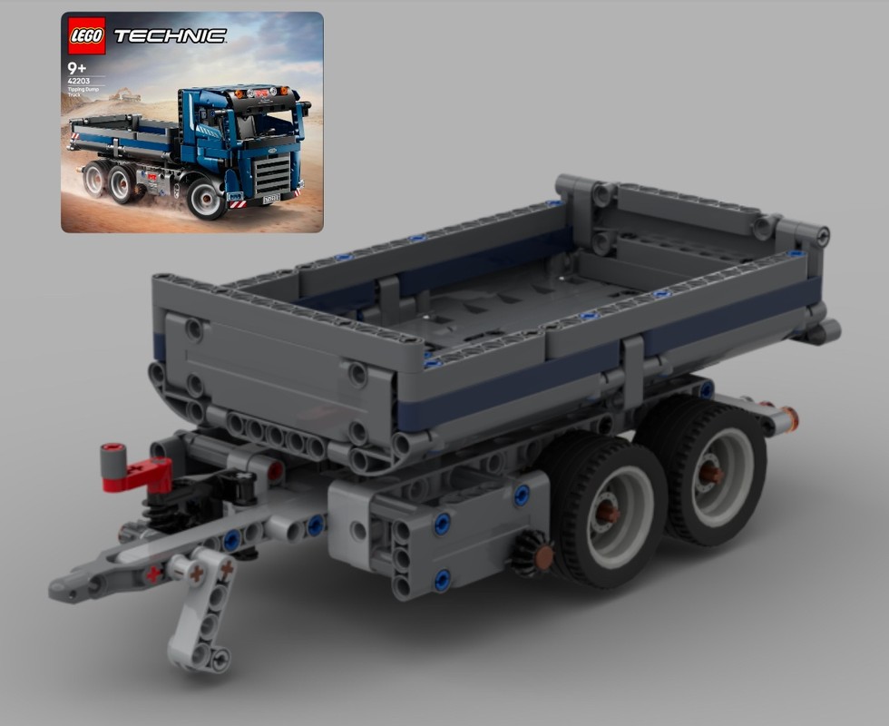 Lego Tipping Dump Trailer (for 42203)