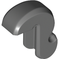 Lego Animal Body Part, Cat Tail / Dark Bluish Gray