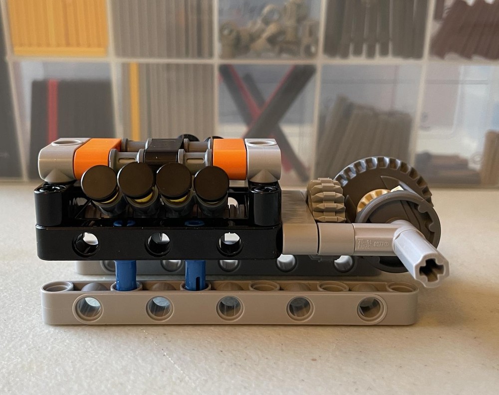 Lego Modular 8-Cylinder Engine with Differential