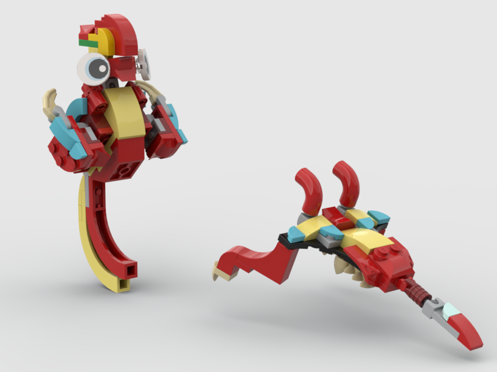 Lego 31145 sea horse boxer vs lobster