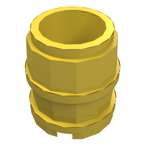 Lego Barrel 2 x 2 x 2 / Yellow