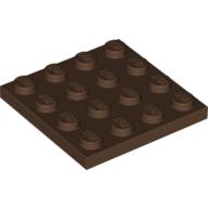 Lego Plate 4 x 4 / Brown