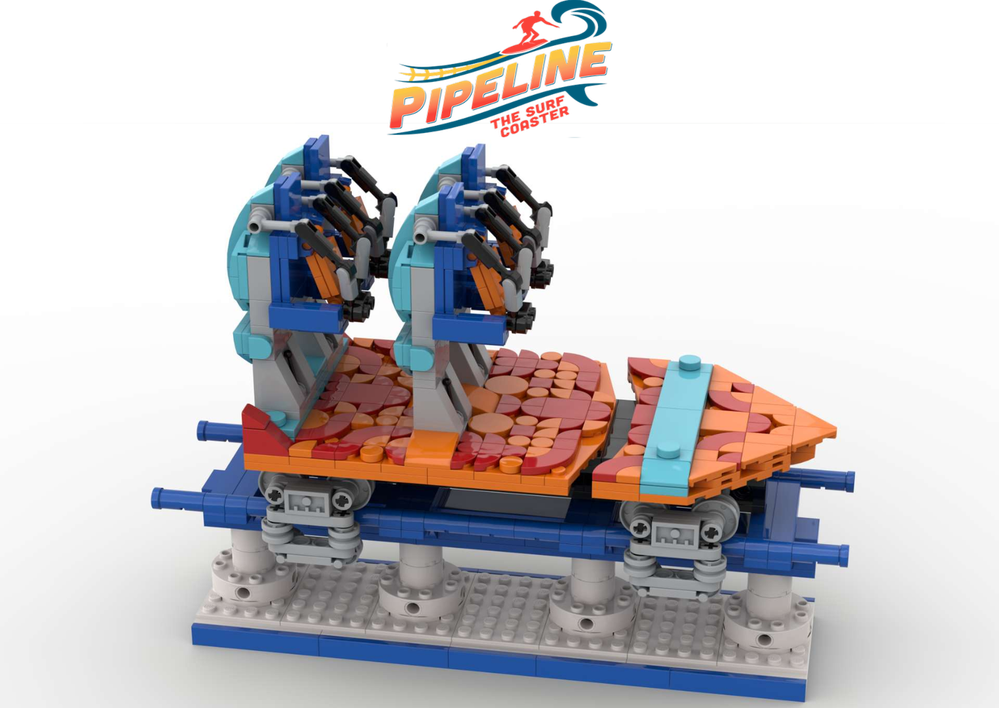 Lego ROLLERCOASTER - PIPELINE SURF COASTER - Seaworld Orlando