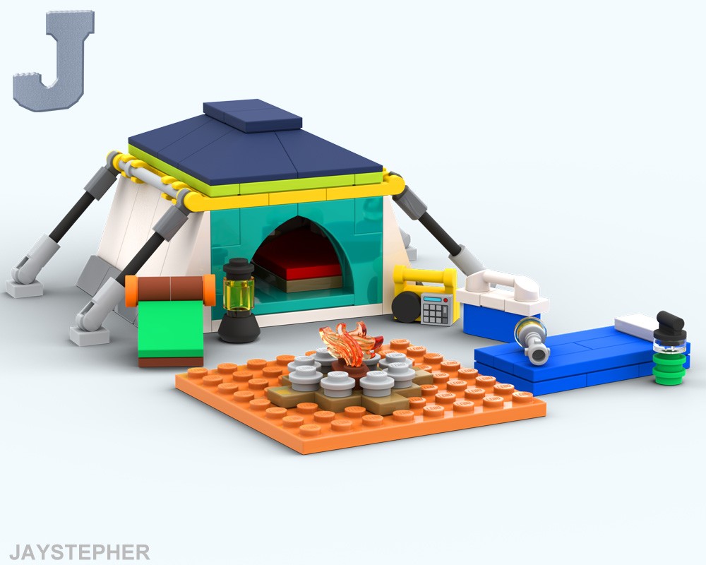Lego Camping Tent With Accessories