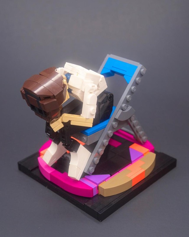 Lego Shinji Chair Meme from Neon Genesis Evangelion